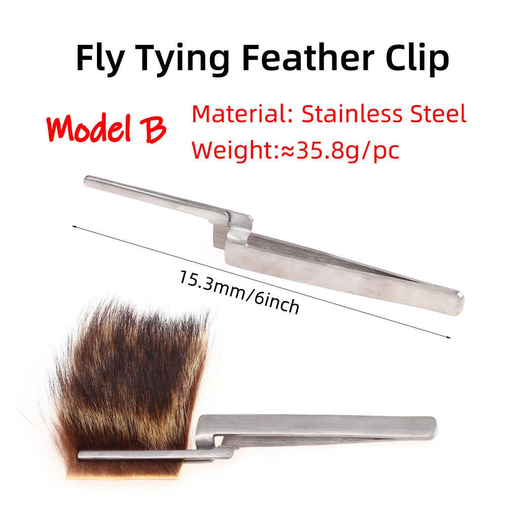Clip de Plumas Wifreo para Atado de Moscas – Acero Inoxidable - imagen 4