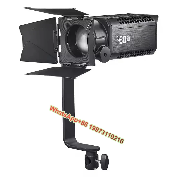 

S60Bi-K3 60 Вт Портативный профессиональный комплект освещения с непрерывной регулировкой 60 Вт Фокусирующий светодиодный светильник для фотосъемки Заполняющий свет для видеоблога