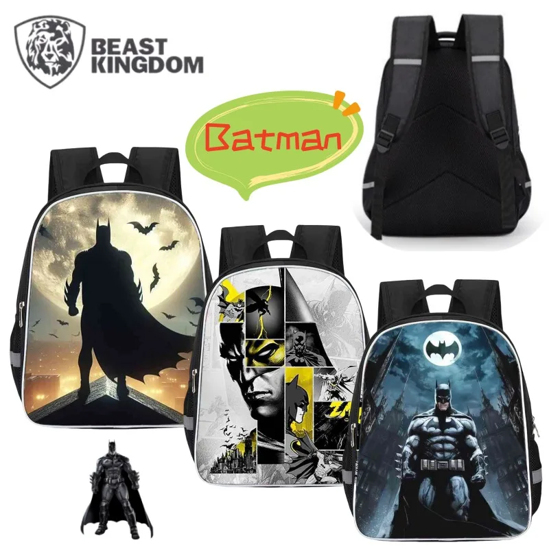 

BeastKingdom Batman High Color Value Creative New Student Large Capacity Backpack Anime Cartoon Handsome Schoolbag Birthday Gift