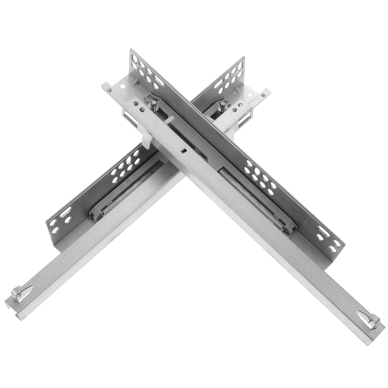 

2pcs Drawer Track Slides Full Extension Bearing Cabinet Telescoping Sliding Rails Tool Box Runners Tracks Glides