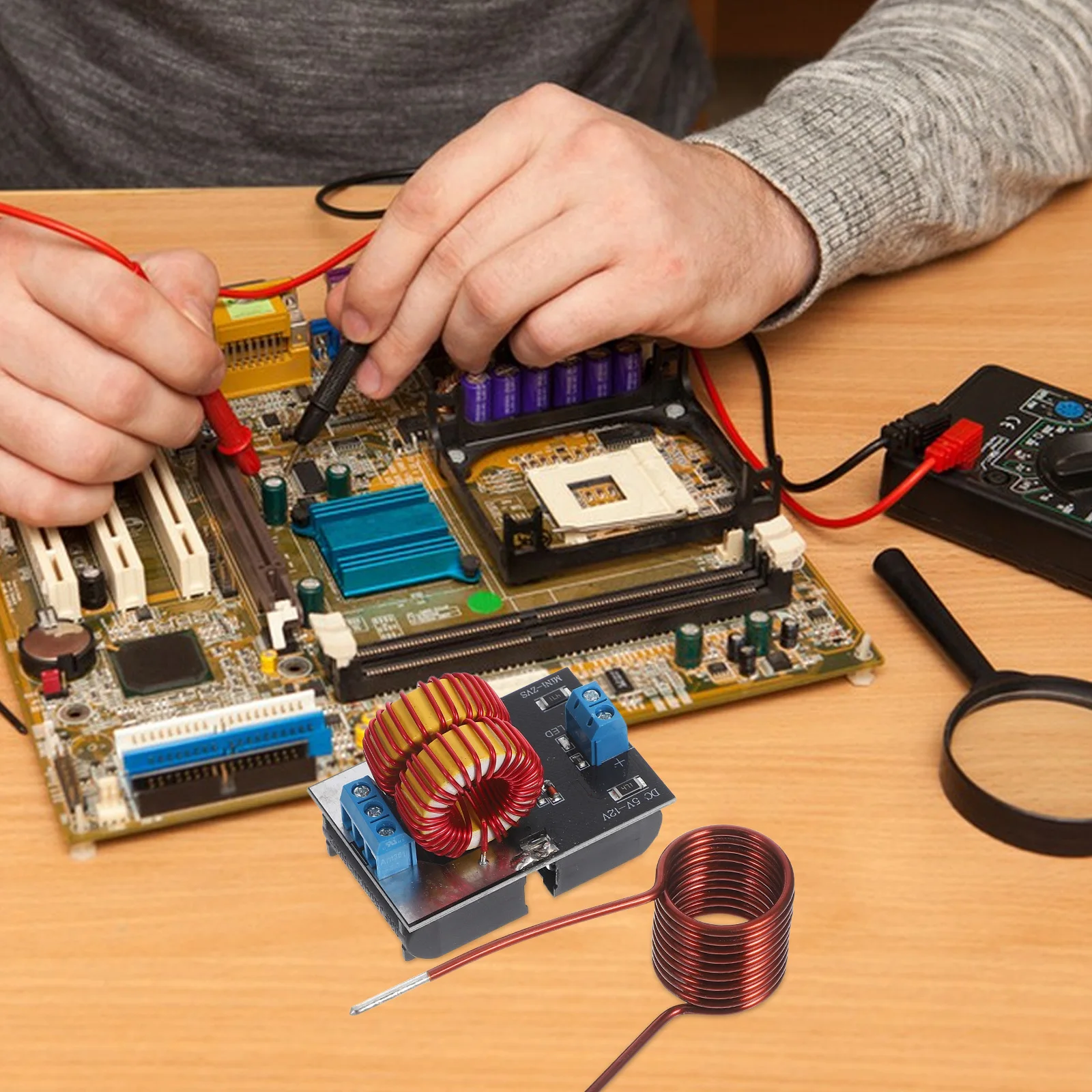 

120W Heating Plate Module High Frequency Quenching Technology For Industrial Furnace Accessories Induction Power Supply Circuit