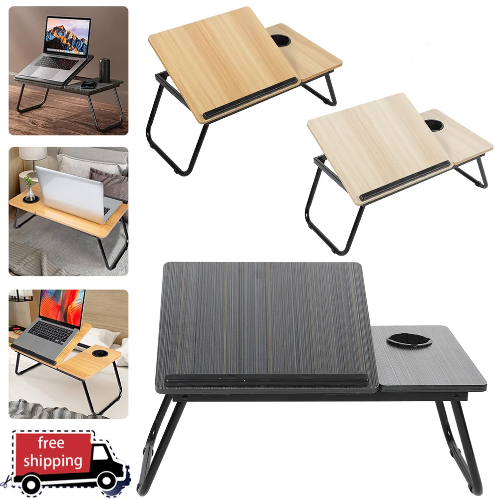 Adjustable Foldable Laptop Desk Portable Ergonomic Stand for Bed Sofa Notebook