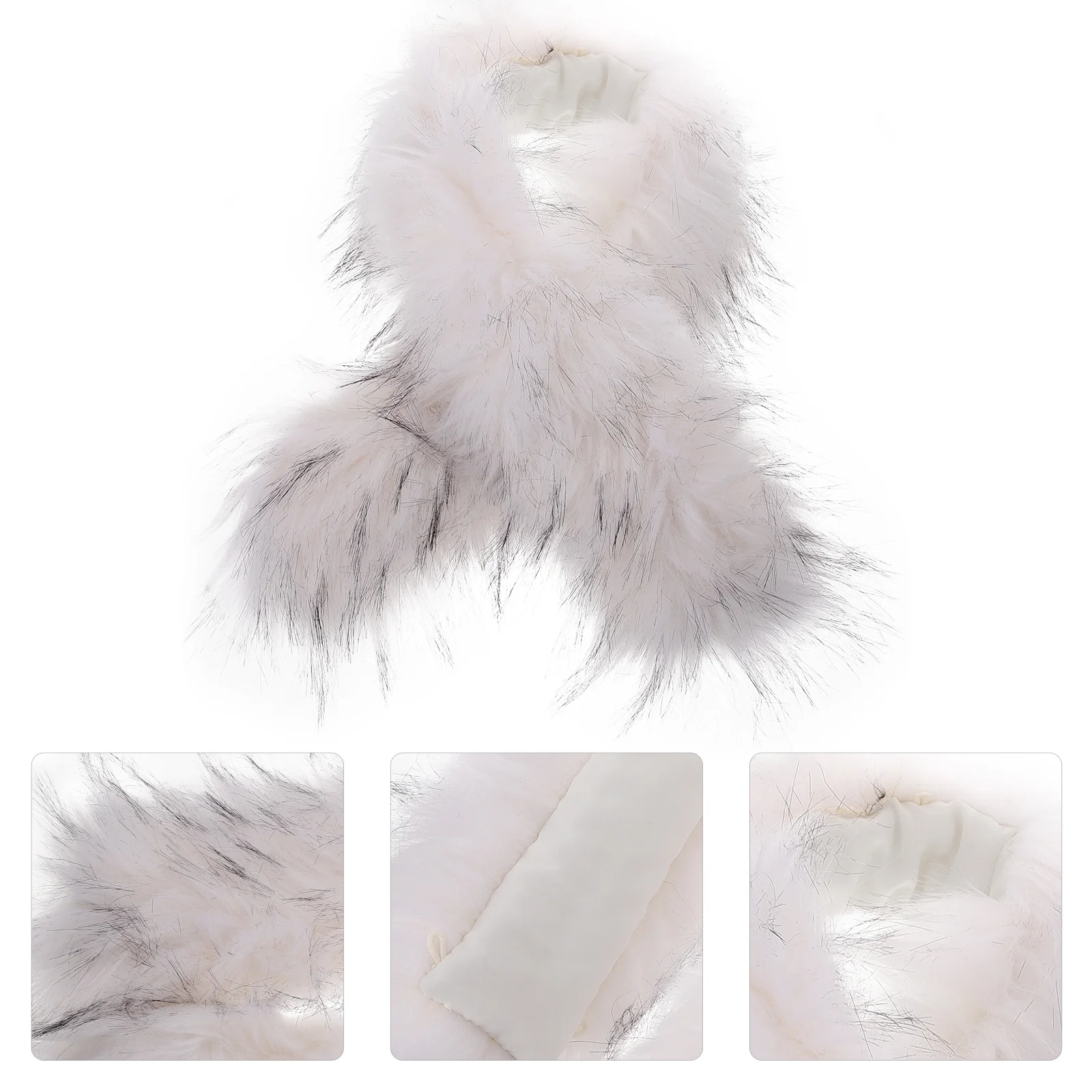 Removable Faux Fur Hood Trim Down Jacket Hood Fur Trim Replacement Clothes Making Accessory snow suit women