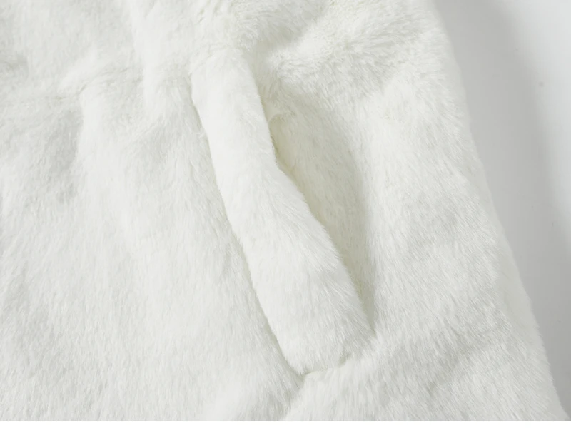 HISTREX Men Rabbit Fur Jacket Parkas,Hip Hop Fluffy Coat,Winter Fleece Overcoat,Outerwear Streetwear,Korean Women Y2k Clothing