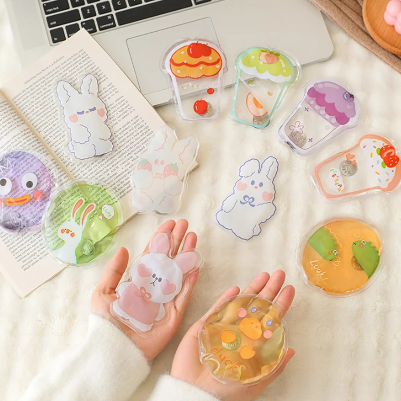 Mini-Handwärmer für den Winter, sofortige Erwärmung, niedlicher Gel-Handwärmer, tragbar, mit Druckknopf, Taschenheizung, wiederverwendbar, für Zuhause, Büro, Outdoor