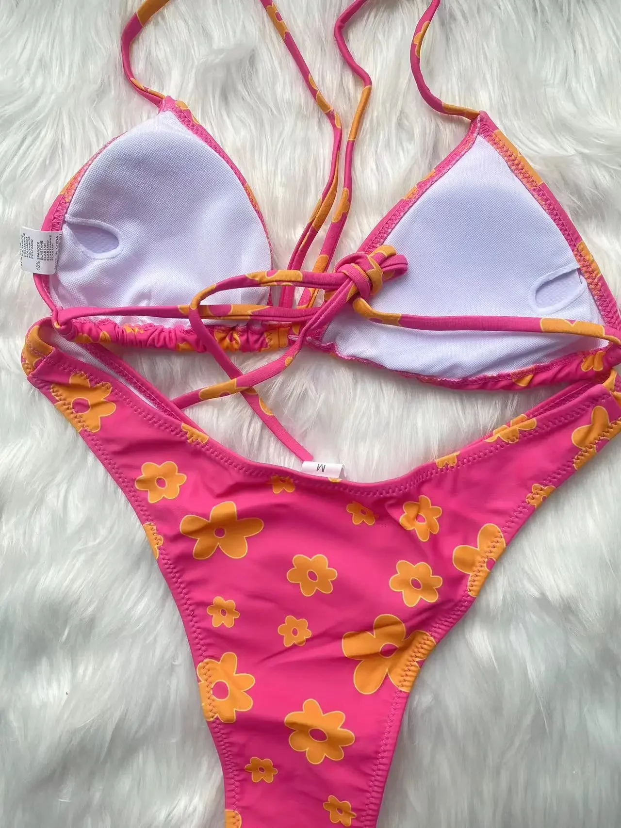 Sexy Blumen Mini Bikini Frauen Badeanzug Dreieck Bade bekleidung Micro Top Badeanzüge zweiteilige Biquini niedlichen Bikinis Set