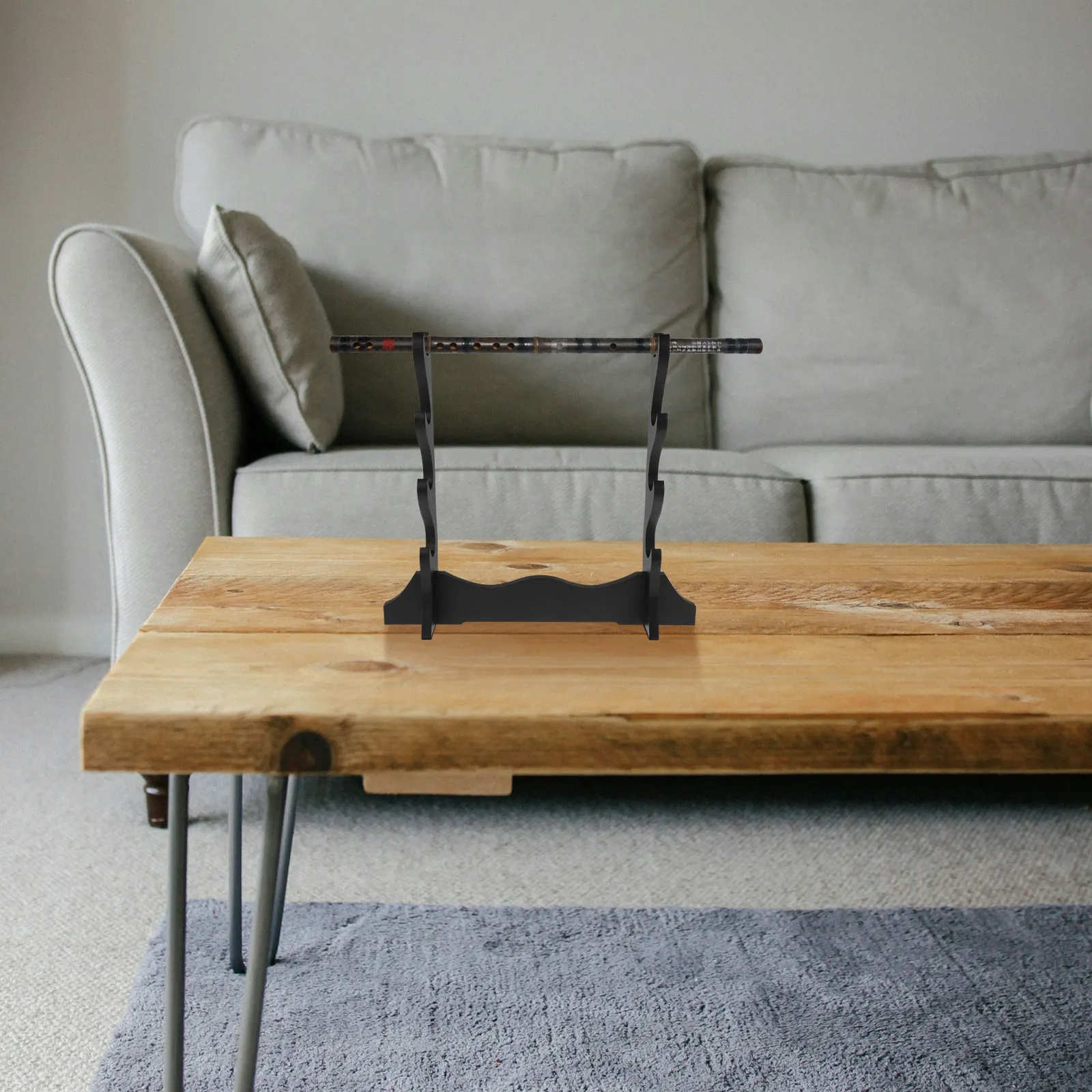 Soporte de Escritorio, Exhibidor de Flautas, Soporte Multifuncional para Mesa, para Decoración Medieval, Samurai y Hogar