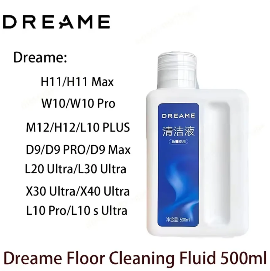 Original Floor Cleaning Solution for Dreame H11/H11 Max/H12/H13/M12/W10/W10 Pro Vacuum Cleaner Spare Parts Cleaning Fluid 500ML