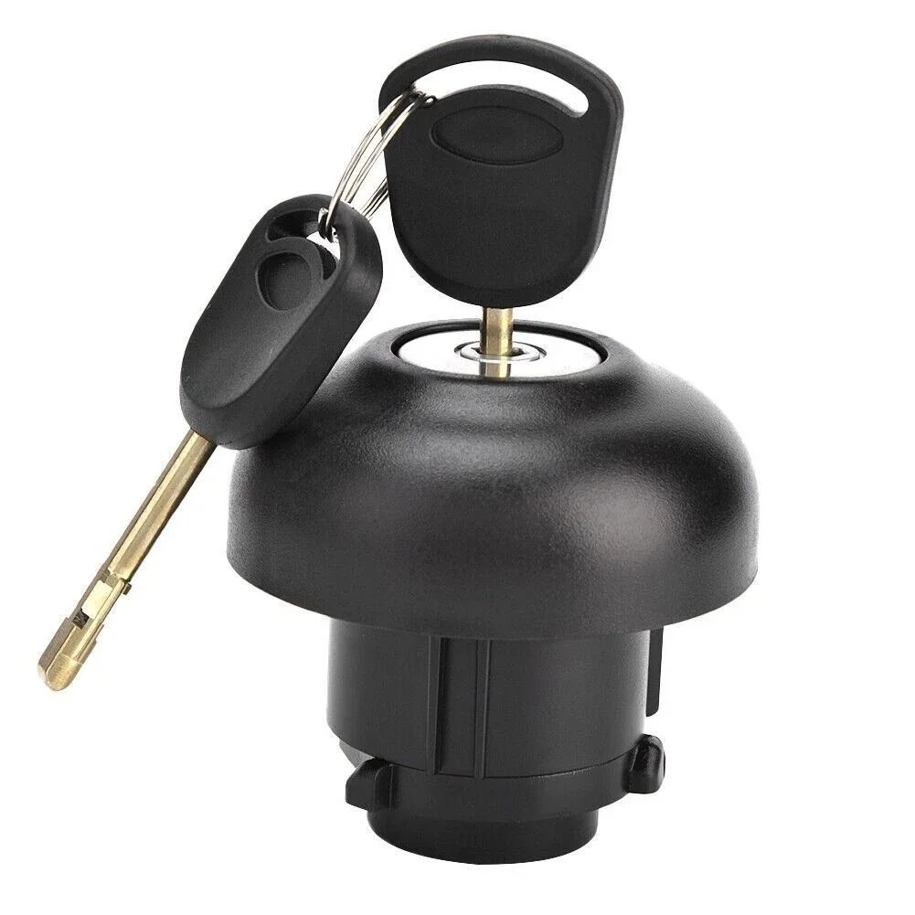 Van Fuel Filler Lock Fuel Filler Cap Easy Install Fuel Cap Cover Fuel Tank Cap Fuel Cap Cover With 2 Keys Metal Construction