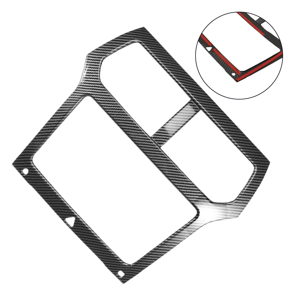 

Carbon Fiber Black Dashboard Console Navigation Frame Trim For Explorer 2011-2015 Direct Replacement Car Interior Accessories