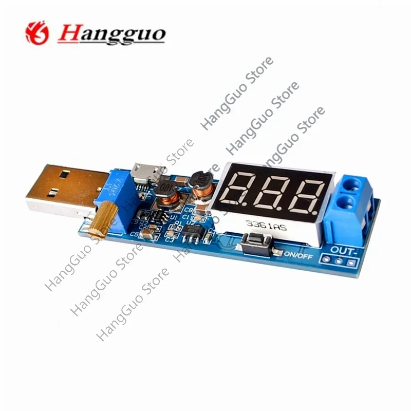 Boost Buck Converter USB Step UP / Down Power Supply Module DC-DC 5V to 3.3V / 12V Adjustable Out DC 1.2V-24V