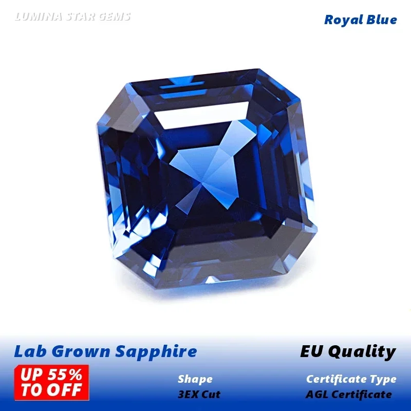 topf-lab-grown-sapphire-royal-blue-color-asscher-cut-aaa-clarity-gems-for-jewelry-setting-custom-design-selectable-certificate