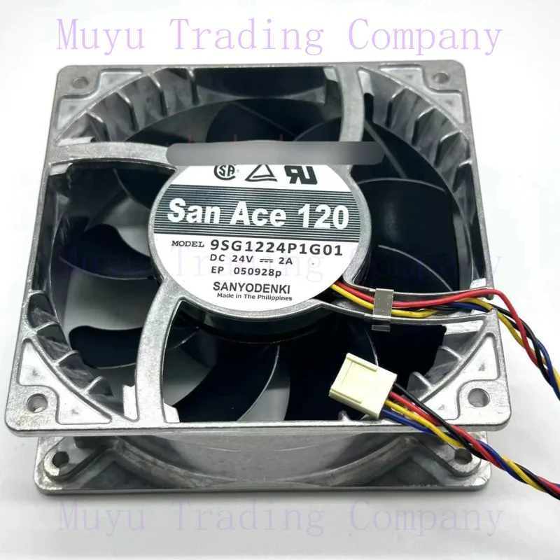 FOR SANYO DENKI 9SG1224P1G01 DC 24V 2A 120x120x38mm 4-Wire Server Cooling Fan