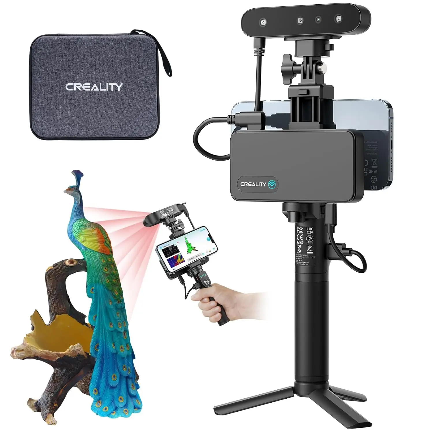 Creality 3D Scanner CR-Scan Ferret Pro Fast Full Color Scanning Equipped With Wifi6 Wireless Scanning