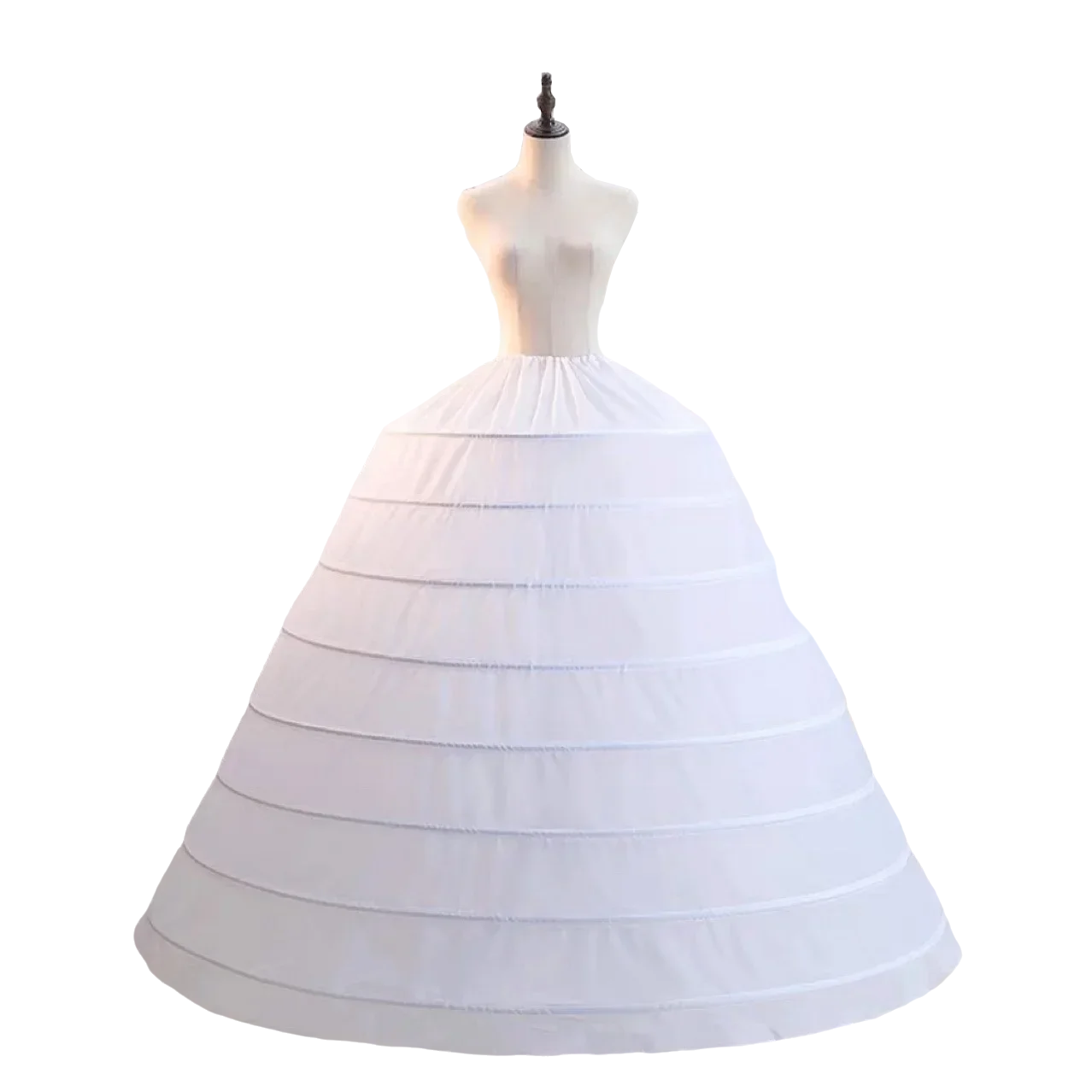 

8 Hoops Bridal White Puffy Wedding Dress Bridal Petticoats