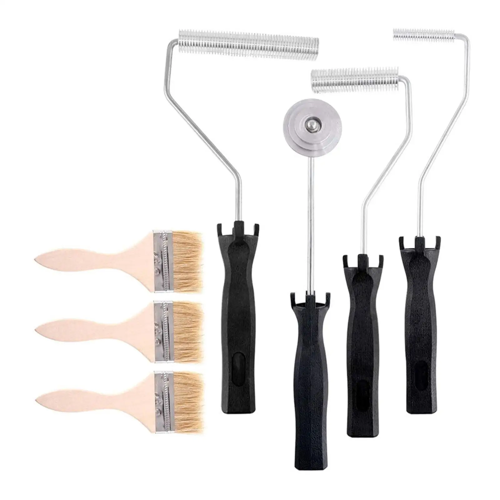 Fiberglass Roller Tool Bubble Buster Roller Manual Comfortable Handle Bubble Paddle Tool for Home Bathroom Kitchen Tub Shower