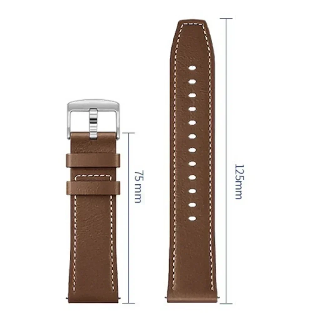 For Garmin Forerunner 570 42/47mm Strap 20mm 22mm Leather Strap For 245 255 265 Vivoactive 6 5 4/Venu 3 2 Band Replace Bracelet