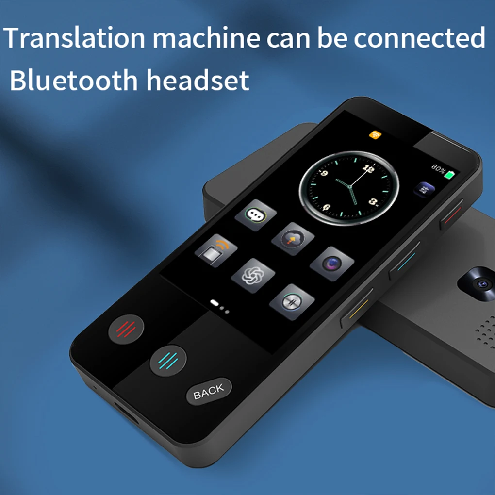 Smart AI Deepseek Voice Accurate Translator Touch Screen Support 142 Languages Translate Photo Offline Record Fast Translation