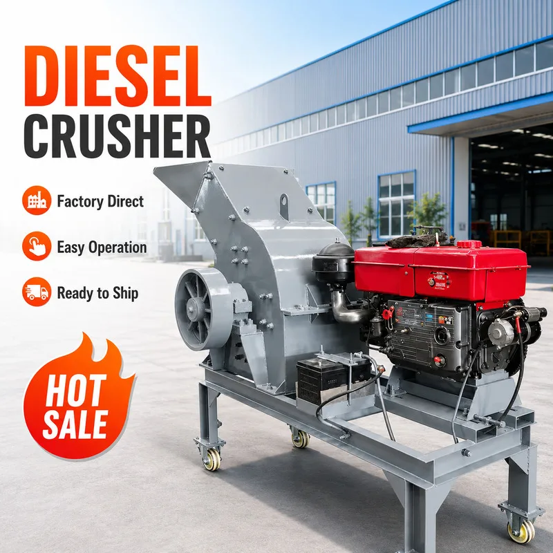 Small High-Level Hammer Mill Stone Crusher Machine Premium Portable Mining Equipment with Motor Crushing Line Application