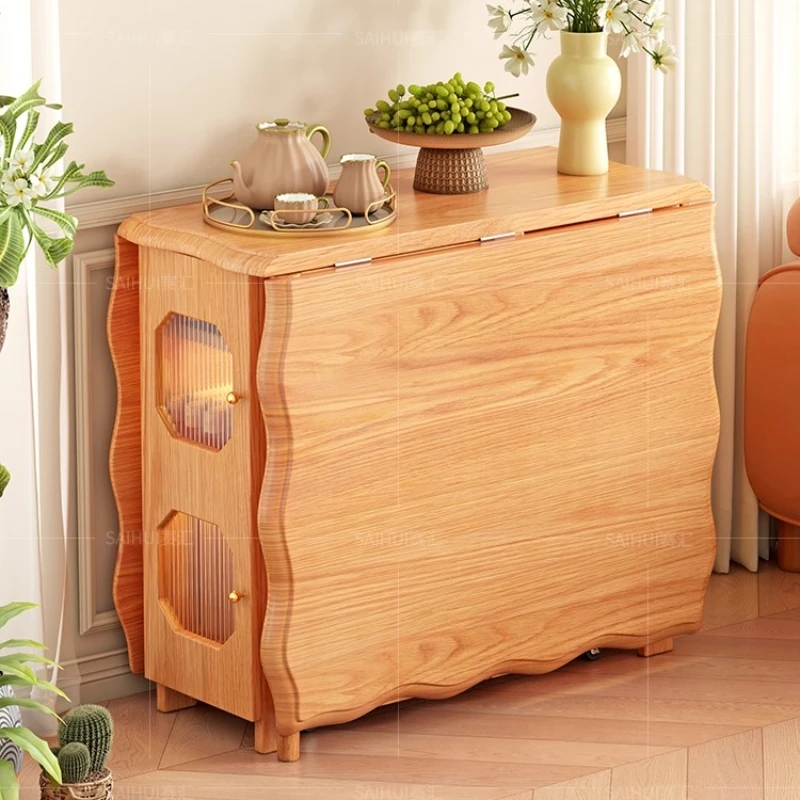 

Vintage Wooden Dining Table Contract Expand Simple Multifunction Dining Table Kitchen Folding Muebles Para El Hogar Furnitures