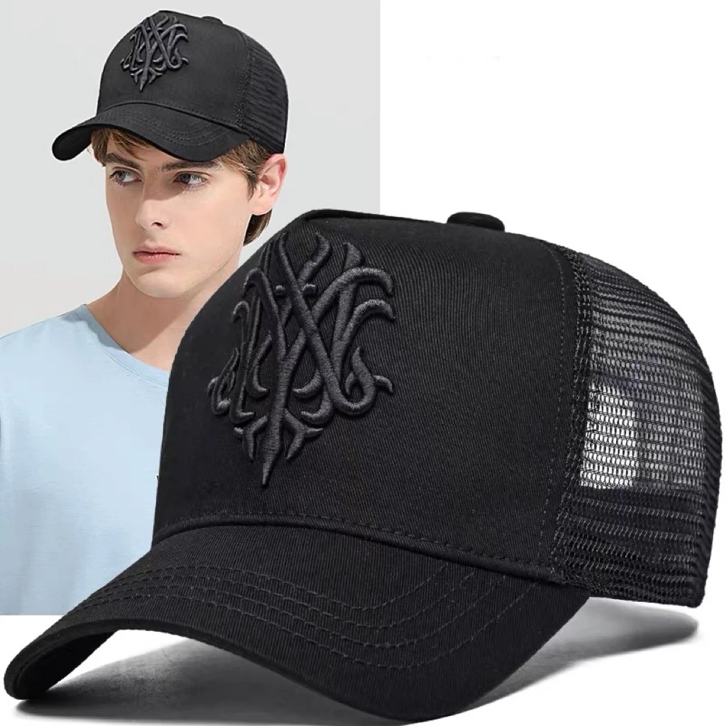الصيف عالية أعلى حجم كبير شبكة تنفس قبعات البيسبول الرجال في الهواء الطلق حجم كبير 60 سنتيمتر 65 سنتيمتر سائق شاحنة أبي قبعة واقية من الشمس Snapback قبعة