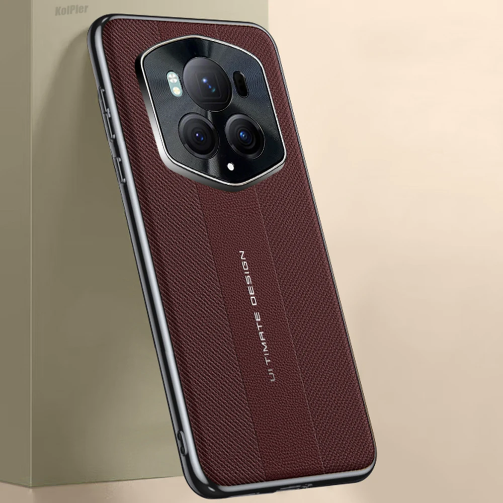 Oryginalne skórzane etui na honorowe magiczne 6 RSR odporne na wstrząsy tylne pokrycie zderzaka do Magic6RSR Hard PC etui na telefon komórkowy — zdjęcie produktu 7