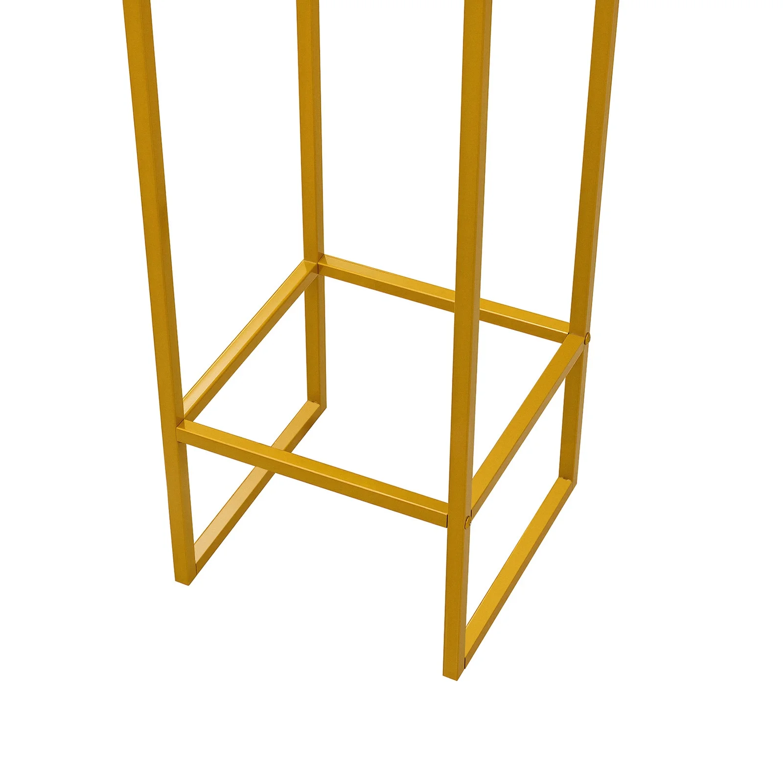 Heavy Duty Carbon Steel Ceremony Arch Frame High Temp Baking Paint Anti-Rust Square Outer Round Inner Design Reinforced Crossbar Rounded Safe Edge Detachable Easy Store For Salon Store Opening Commercial Event Floral Balloon Background Prop - view 7
