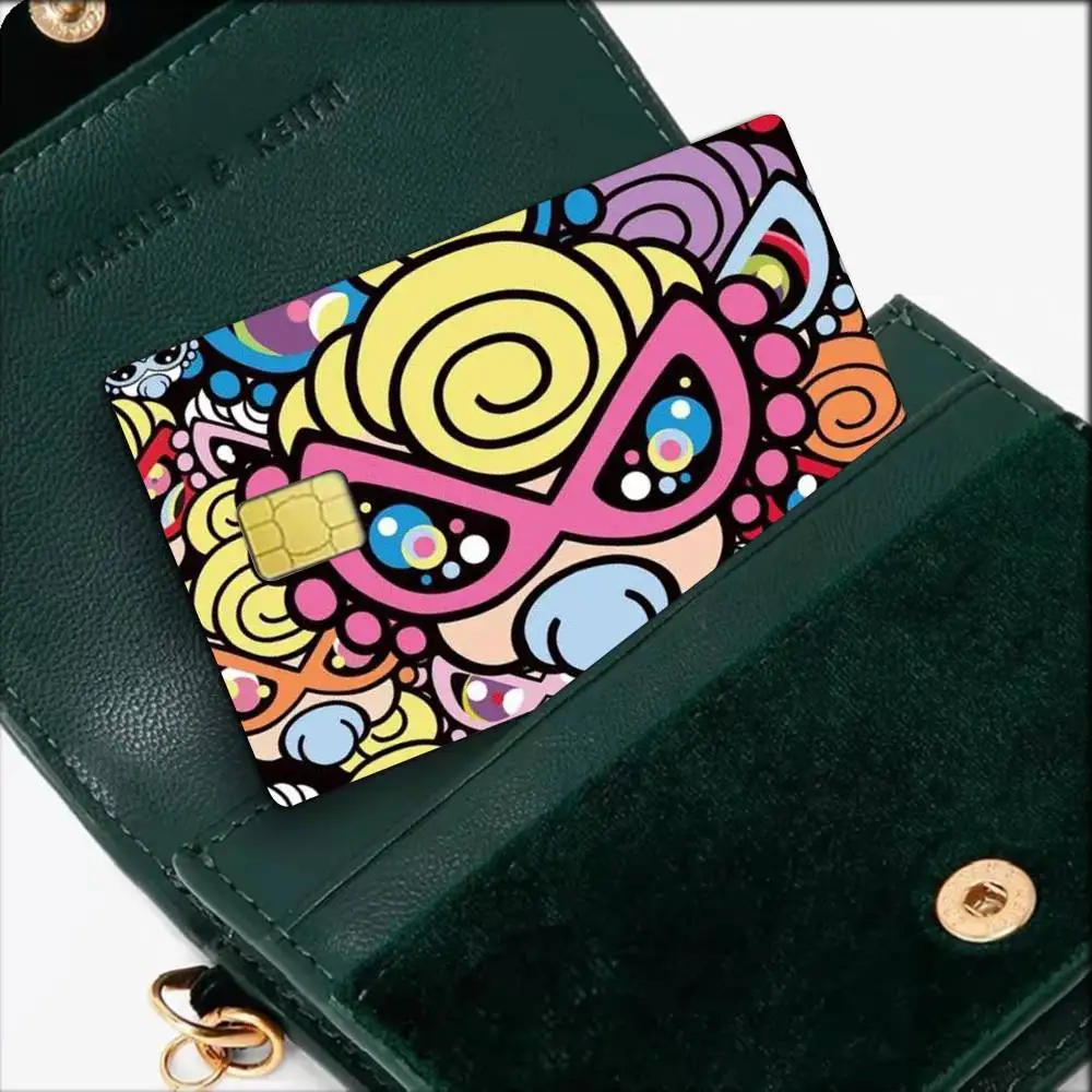 Fashion H-Hysteric Mini Waterproof Film Skin Cover Credit Card Stickers Debit Front Bank Bus Pass