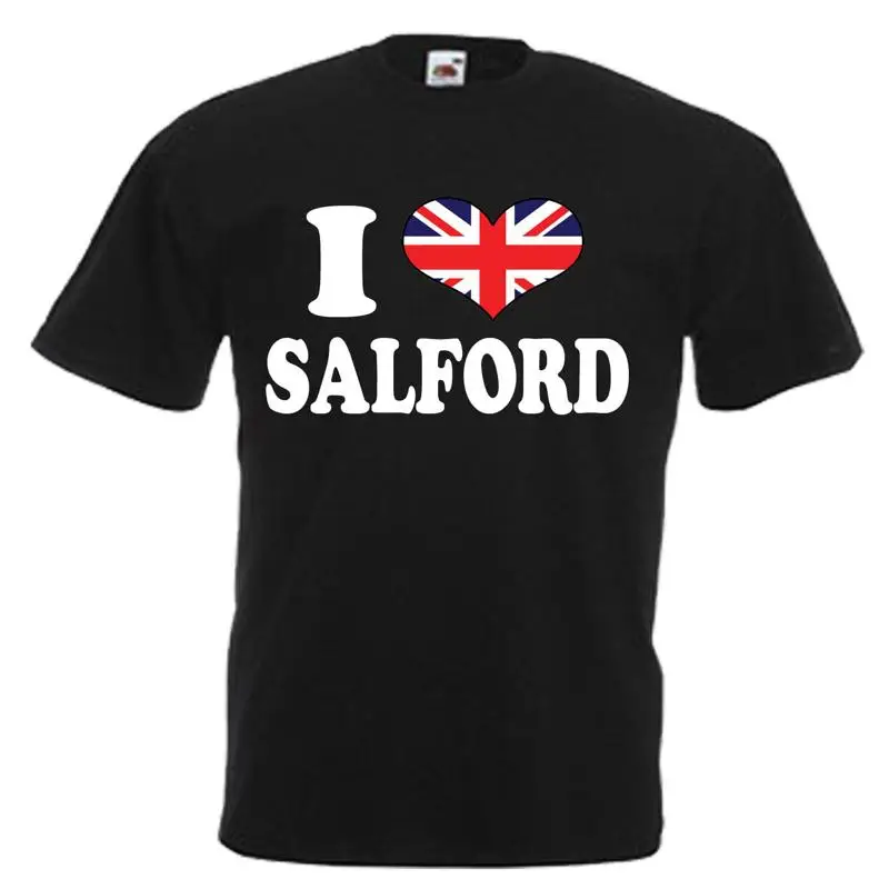 

Мужская футболка I Love Heart Salford для взрослых