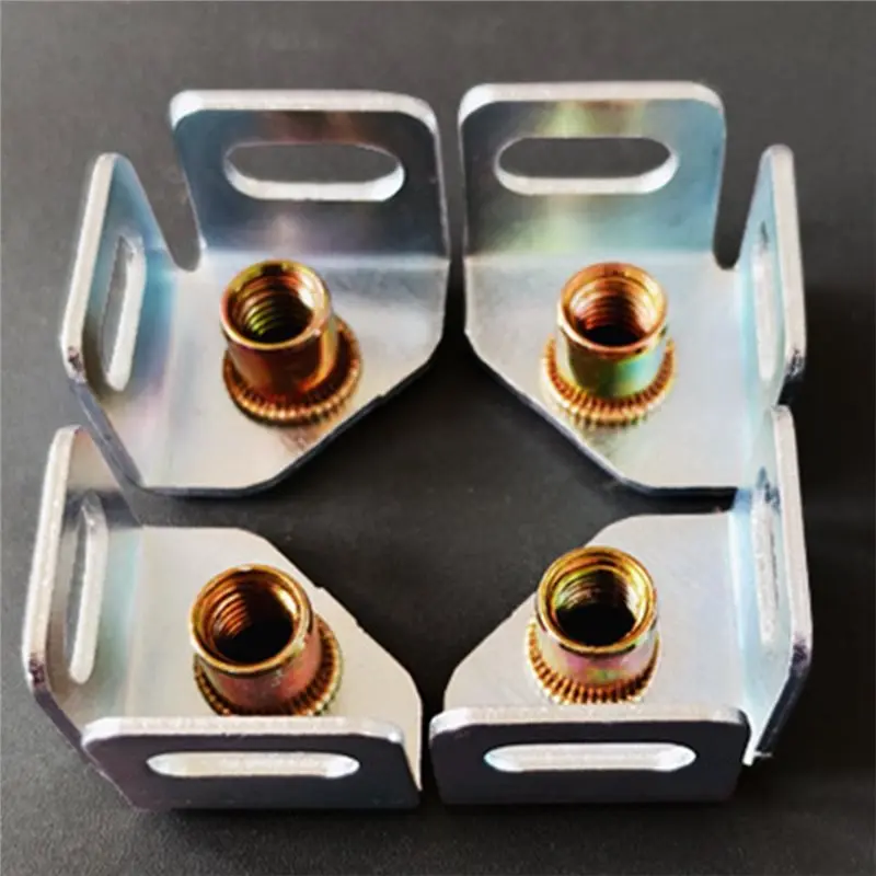 A59Z-Carbon Steel Base Fittings Rack Casters Accessories Angle Iron Connecting Wheel Base Wheels Casters Accessories