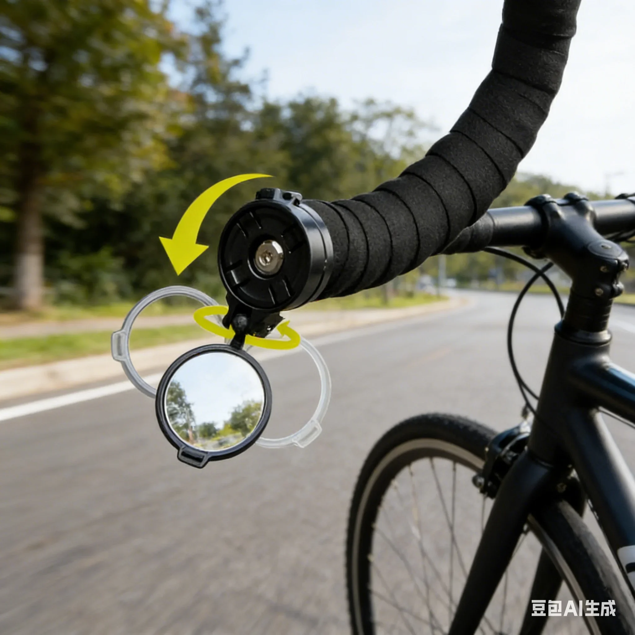 

Пара велосипедных зеркал заднего вида 360° ° Регулируемое зеркало-отражатель на руль для горного и шоссейного велосипеда, велосипедное оборудование