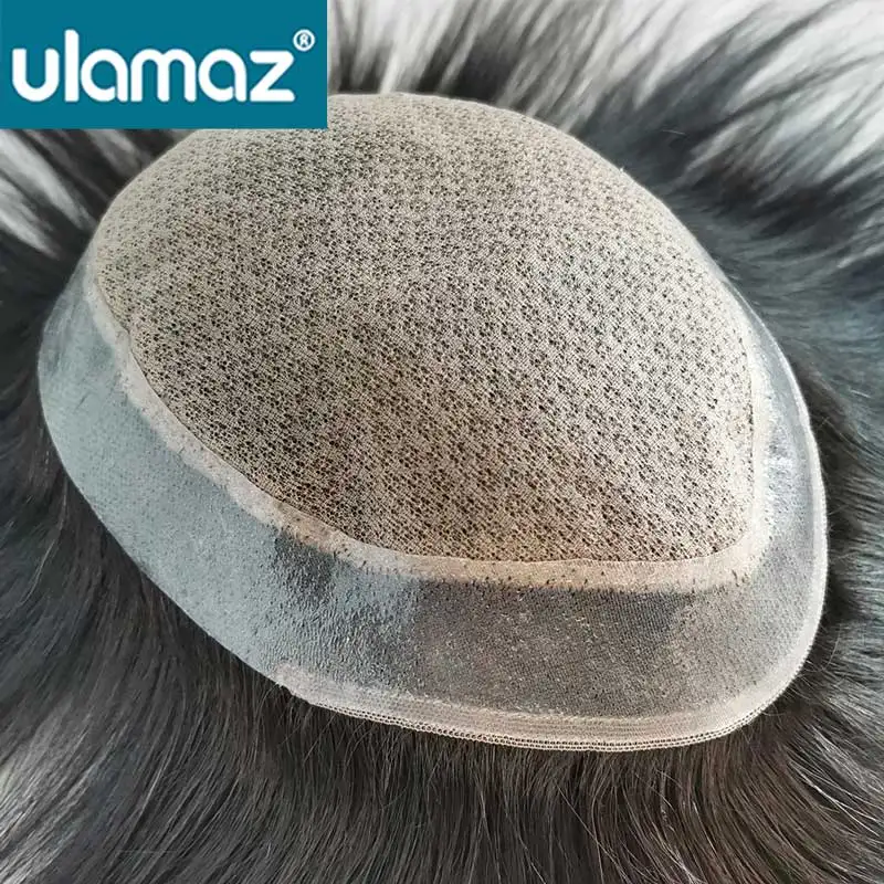 

Capillary Prosthesis Silk Base Men Hair Toupee Invisible Hairpiece Skin Around Hair System For Men Male Wig Human Hair Patch