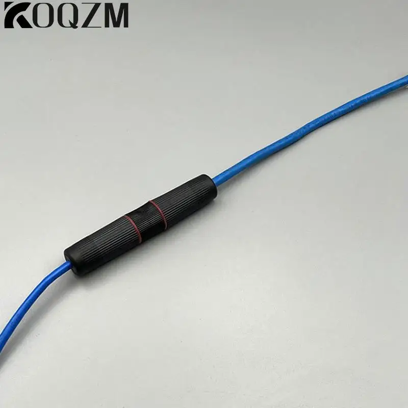 Extensor de cabo de rede impermeável, cabeça direta, conector Rj45 Docking Station, banda larga ao ar livre