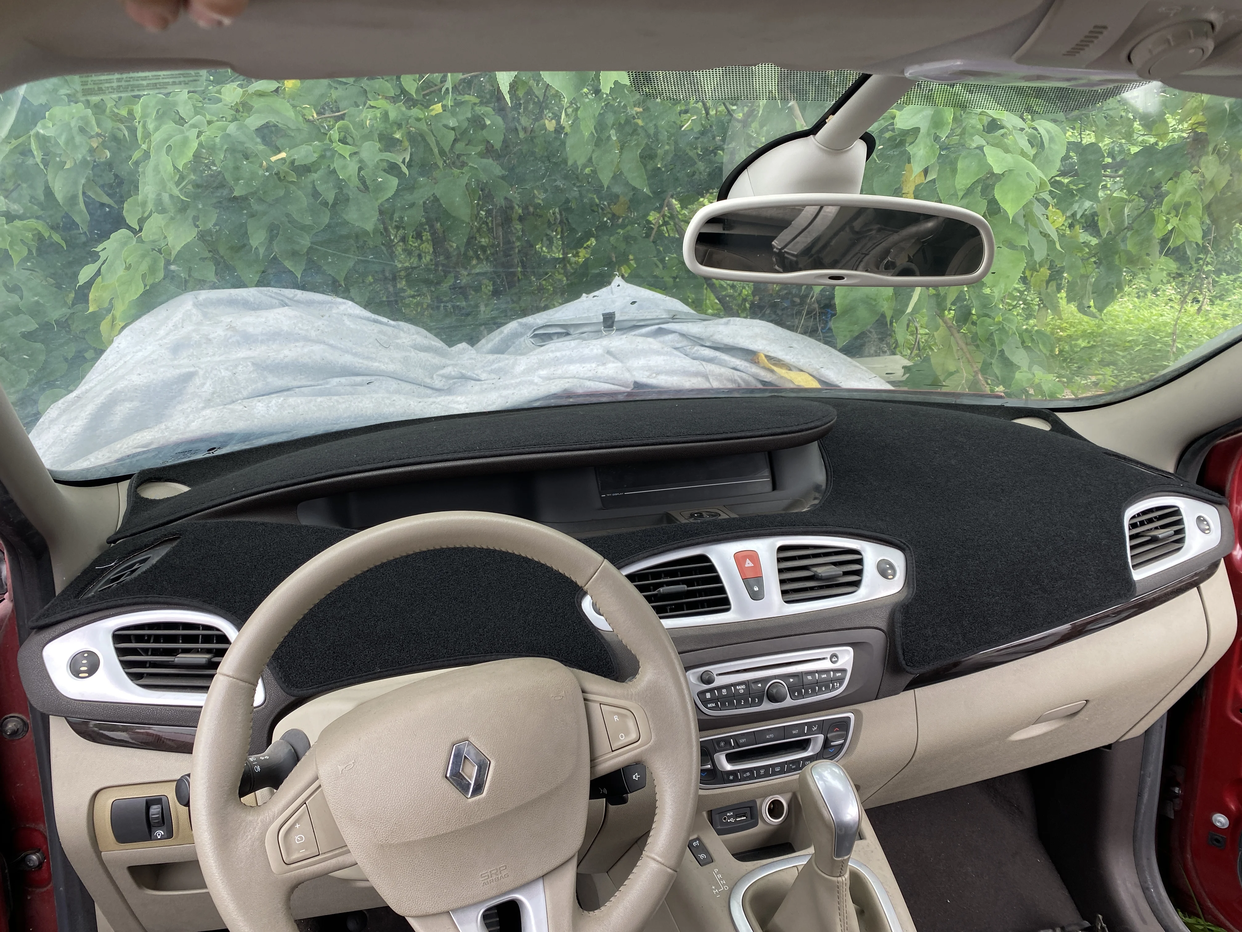 For Renault Scenic 2011-2013 Dashboard Cover Carpet Cape Sun Shade Pad Carpet mat