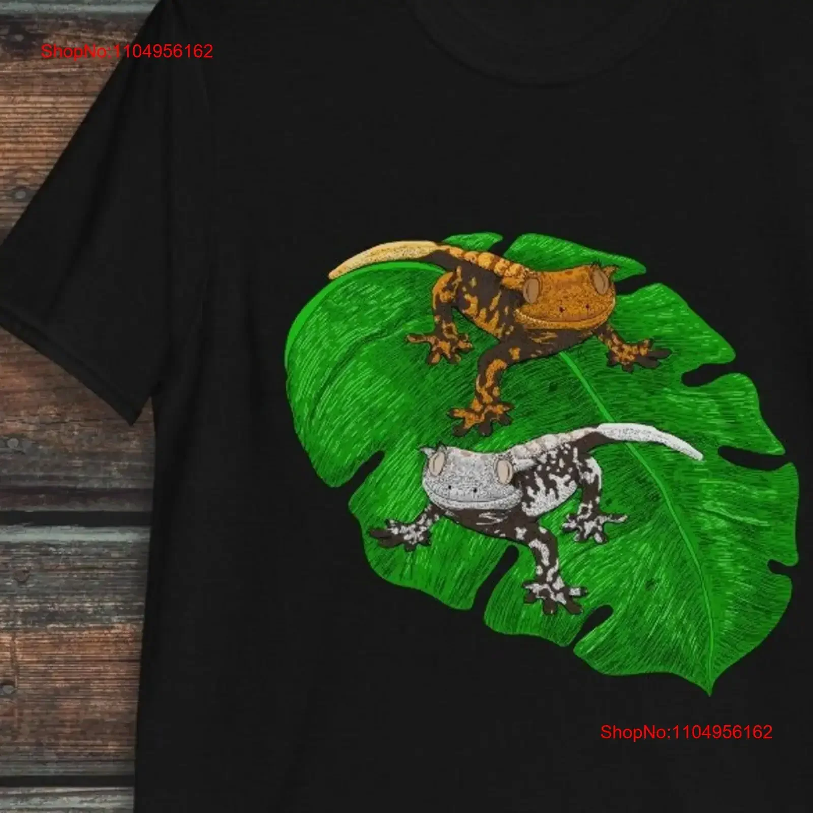 

Футболка Crested Gecko, рептилия, забавная ящерица, винтажная стираная повседневная растянутая мужская футболка унисекс для повседневной носки, модная графика