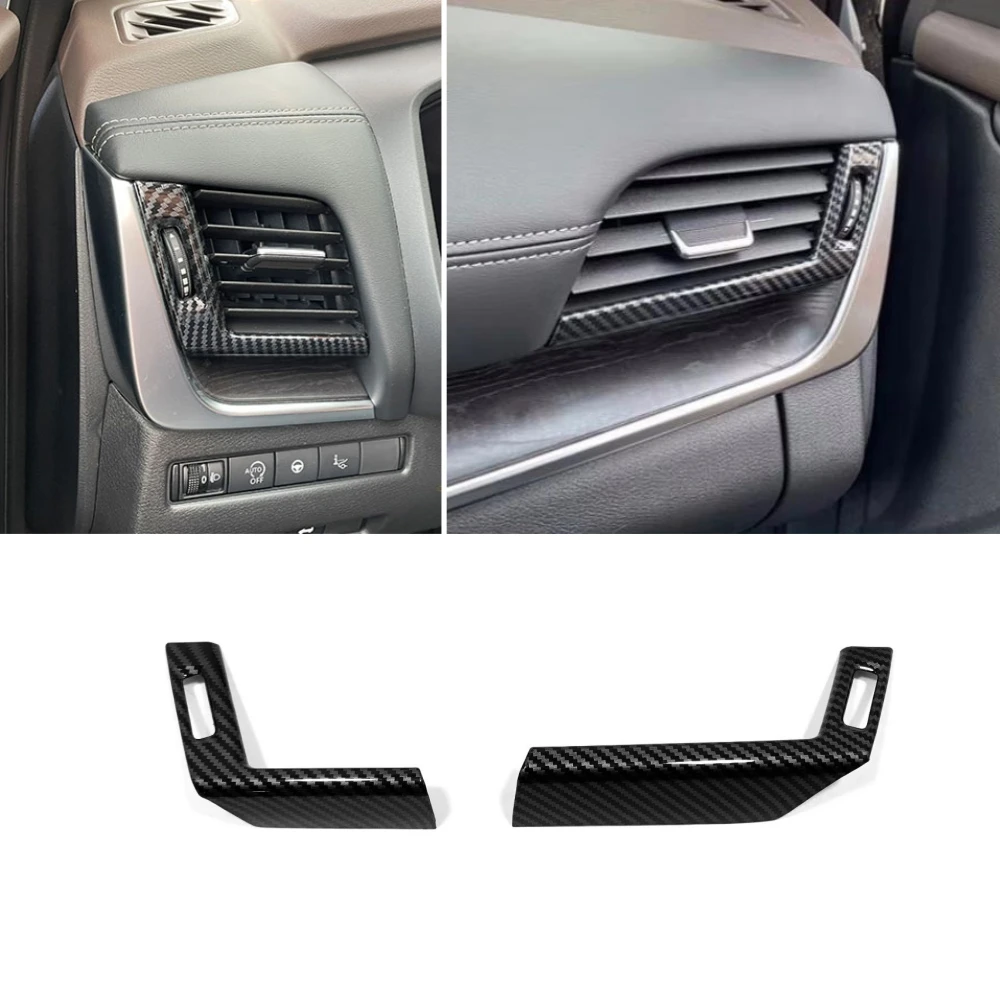 

For Nissan Rogue X-Trail T33 2021 2022 2023 ABS Carbon fiber Car left and right air outlet Cover Trim Auto Styling Accessories