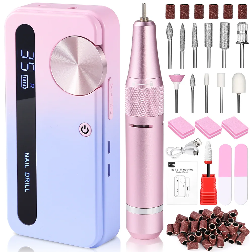 

Portable Rechargeable Nail Polisher for Nail Salons with Battery Low Vibration Low Noise Equipment 35000RPM Gel Nail Sander