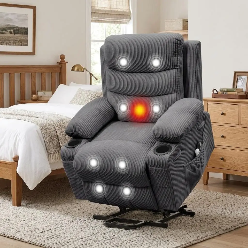 Oversized Power Lift Recliner Chair for Elderly with Wide Seat, Custom