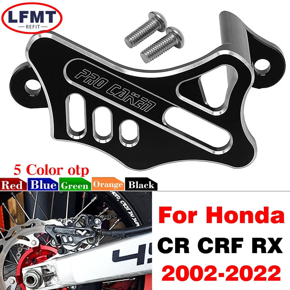 

For Honda CRF250X CRF450X CRF250RX CRF250R CRF450R CRF450L CR125R CR250R Motorcycle Rear Brake Caliper Plastic Guard 2002-2023