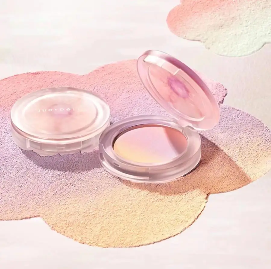 Judydoll Gradient Blush Mixed Color Peach Rosy Rose Brightening Gentle Makeup Nude Natural Makeup Women Face Makeup Contour