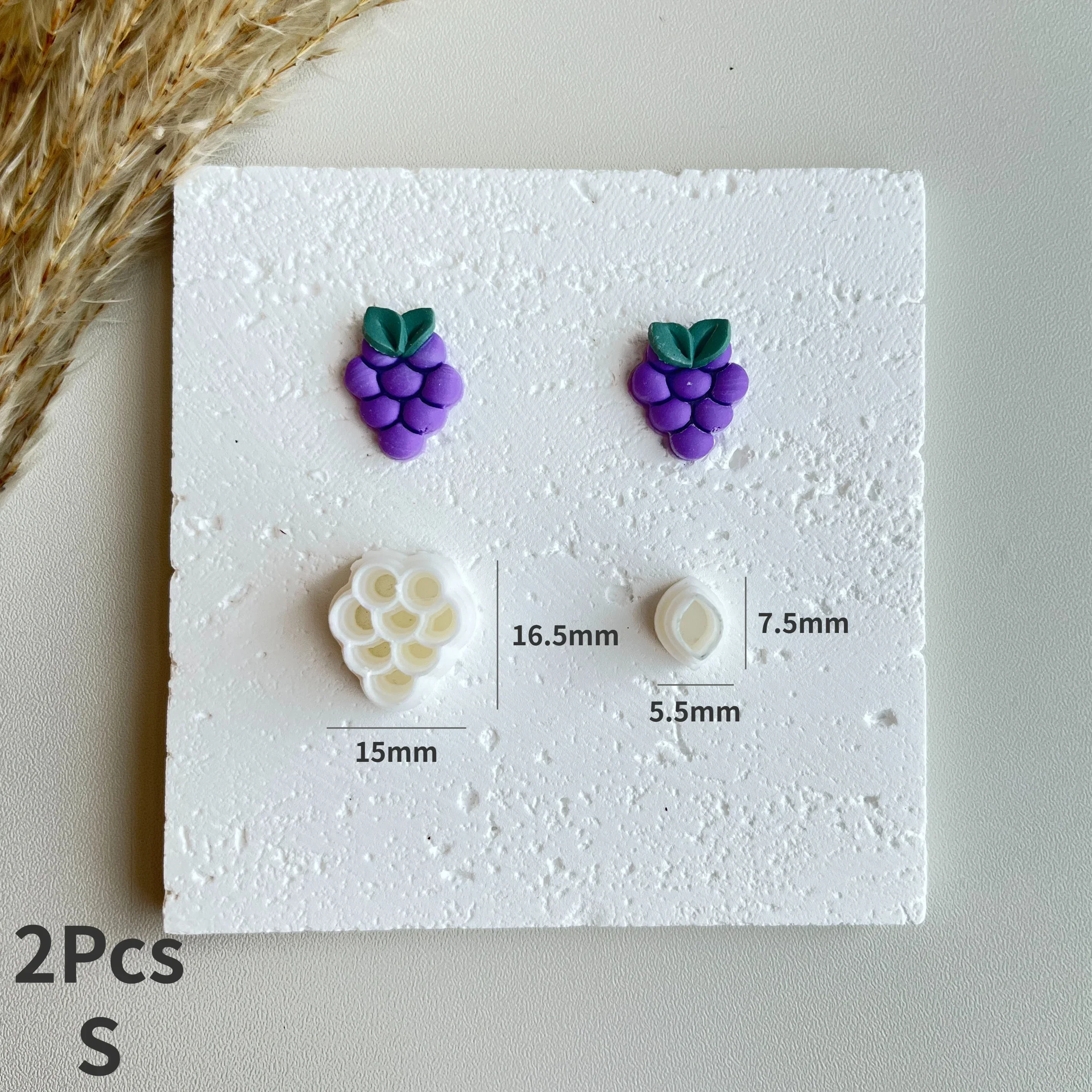 Fruits Series Polymer Cutting Molds for DIY Earrings