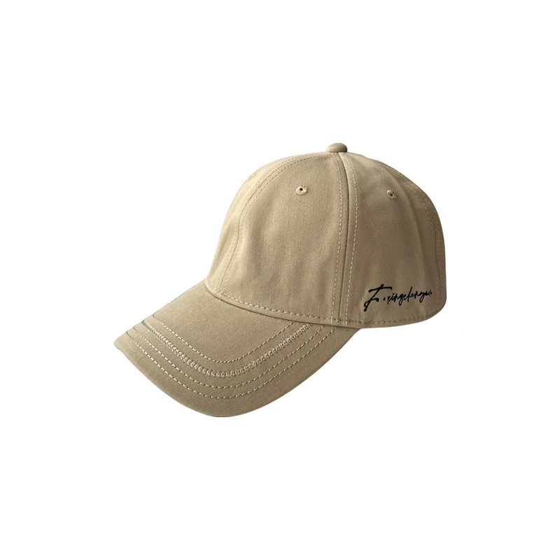 Chapéu Letras Estilo Coreano Verão Feminino Boné de Beisebol All-Matching Moda Rua Peaked Cap Homens na moda