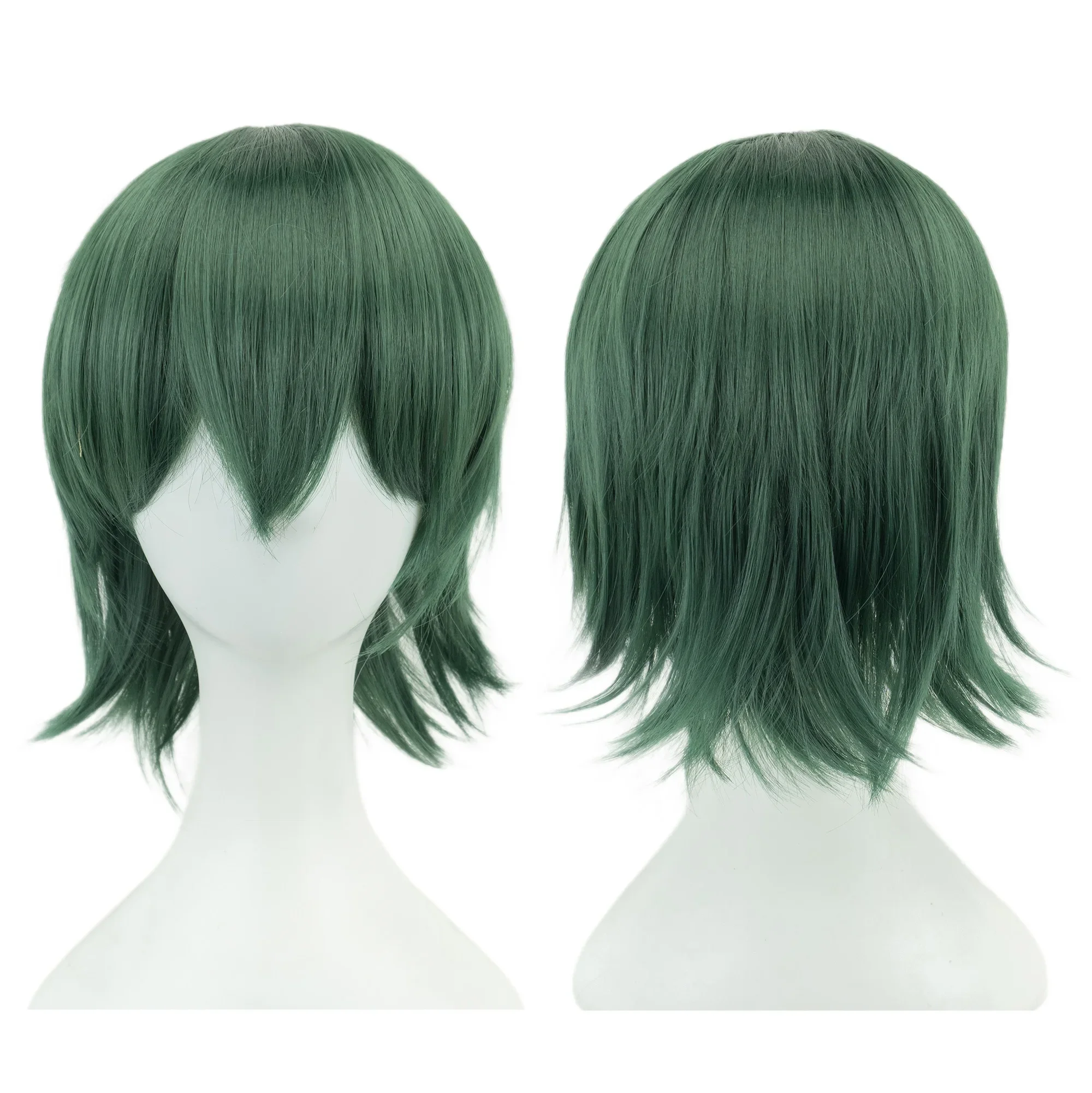 

Synthetic Unisex 12 Inches Short Cosplay Hair Party BOB Wigs with Bangs Pink Blonde Orange Halloween Costume Lolita Wig