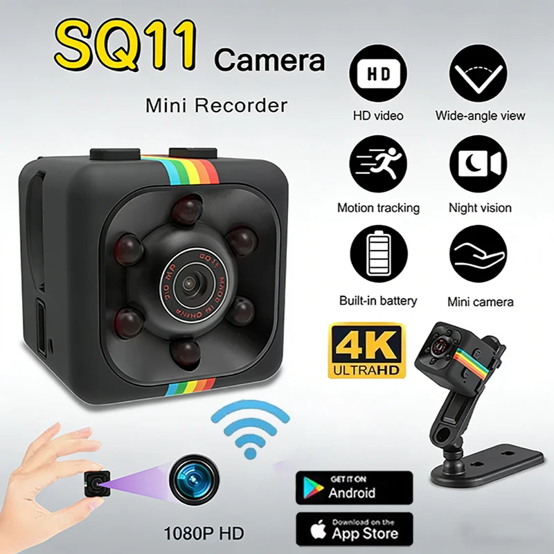 4K Mini HD Camera1080p Portable Small Nanny Cam Video Voice Mini DV Recorder Indoor Covert Security Camera For Office Home 2026