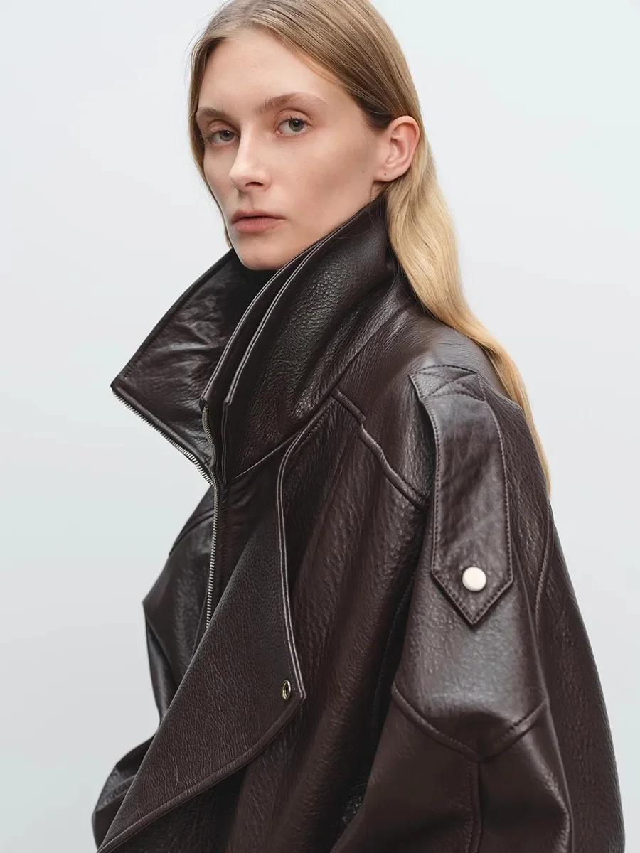 Mauroicardi Frühling Übergroße Schwarz Weiche Pu Leder Jacke Männer Langarm Gürtel Luxus Designer Europäischen Mode Kleidung 2025