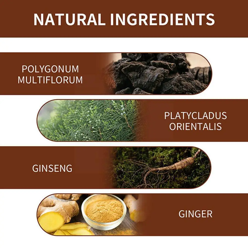 Barra de champú y acondicionador Polygonum Multiflorum Natural, jabón para el cabello, 100g