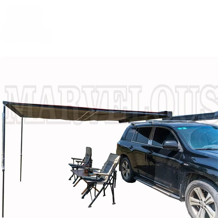 

STLF 420D Outdoor Car Side Awning with Aluminum Pole for Sun Protection