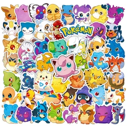 10/30/50PCS Cute Pokemon Stickers Kids Toy DIY Gift PVC Decals DIY Fridge Phone Helmet Bicycle Cartoon Anime Sticker Wholesale