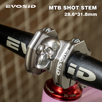 EVOSID MTB Short STEM 28.6x31.8mm High-strength Handlebar Stem Aluminum Alloy Ultralight Bicycle Bridge Racing DH/AM/XC CNC Stem