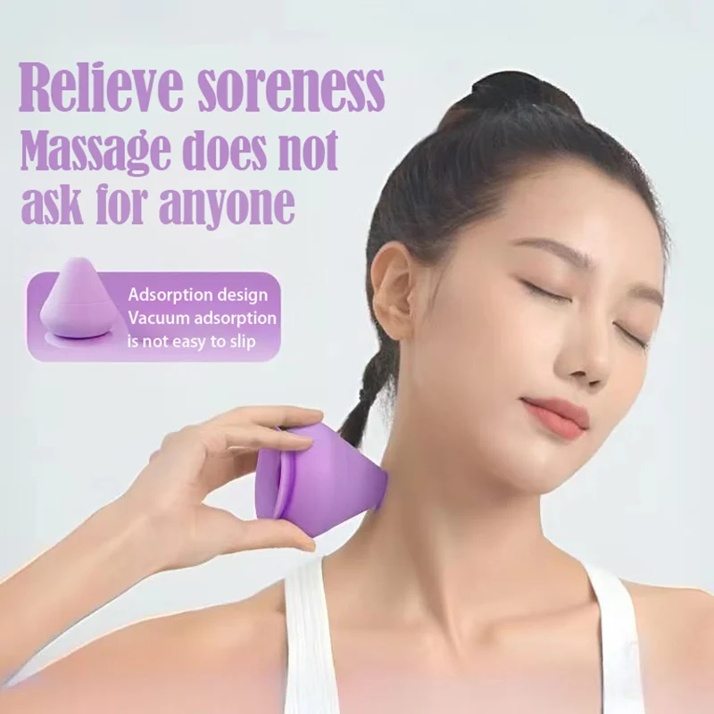 Wall-mounted Fascia Cone Multifunctional Suction Cup Wall Massager for Back Muscle Relaxation, Arm and Foot Massager Trigger Poi